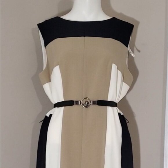 NWT Laura Color Block Sheath Midi Dress- Size 12 - Picture 14 of 14